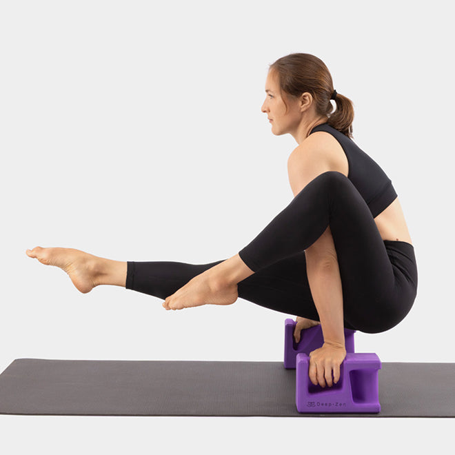 Firefly Pose (Tittibhasana) on Blocks