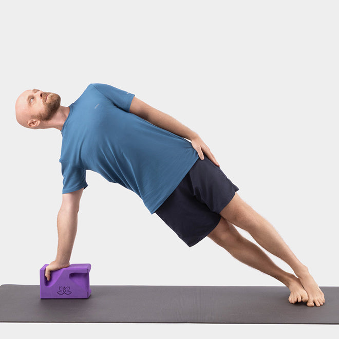 Side Plank Pose (Vasisthasana) on Block